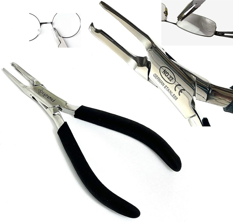 artlab Premium -Nose Pad Arm Adjusting Pliers Eyeglass Arms Frame Eyeglasses Nose Pad Remover, Multi-purpose Optical Optician Tool for Glasses Repair Assembling & Adjusting (NOSE PAD PLIER) - Image 1